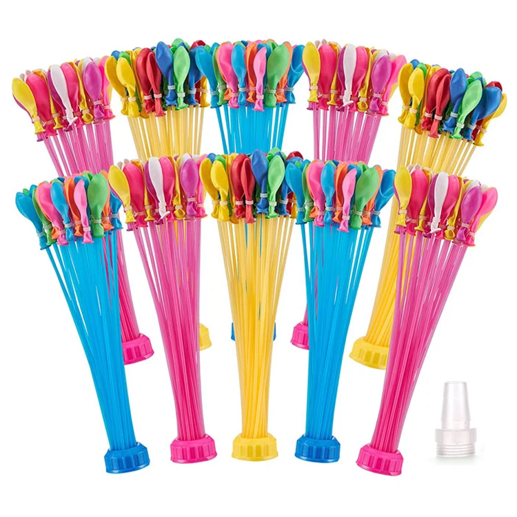 Hot US 111pcs Multi-colored Water Bomb Balloons Game Kids Playing Balloons water ballons quick fill self sealing