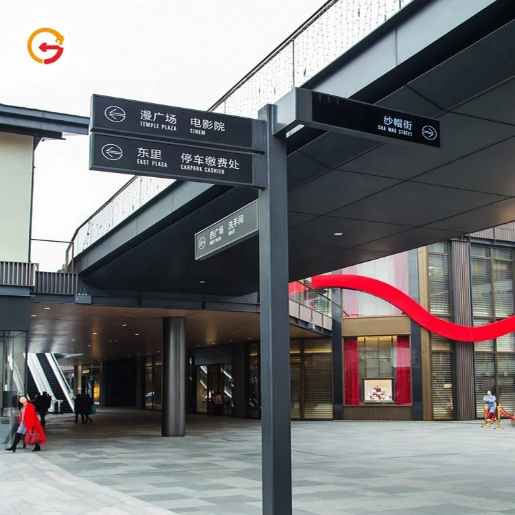 JAGUARSIGN Manufacturer Custom View Way Finding Signage System Outdoor Wayfinding Signage Street Guide Sign