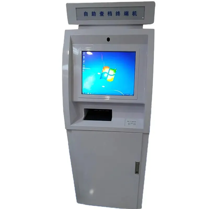 Self service touch screen payment kiosk Coin-operated cash/bill acceptor floor standing  payment kiosk