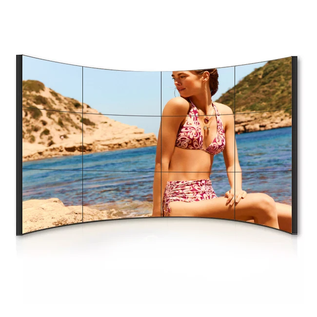 Hot Sales 0.88mm/1.7mm/1.8mm/3.5mm Narrow Bezel 4K 49 Inch Indoor Liquid Crystal Splicing 3X3 LCD  Video Wall