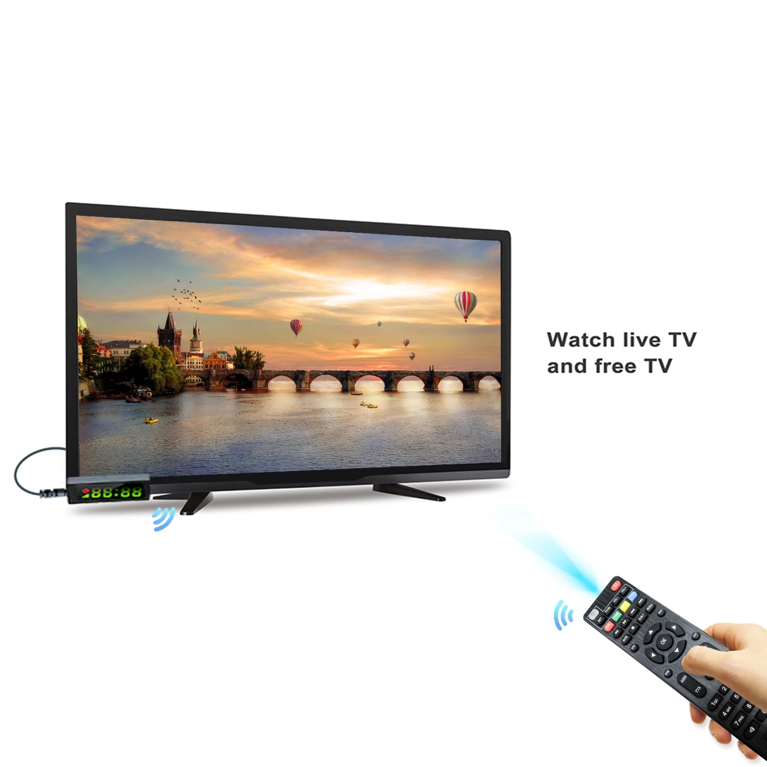 10 лет опыта от производителя противопожарная приставка HEVC бит H.265 DVB T2 USB TV stick приемник