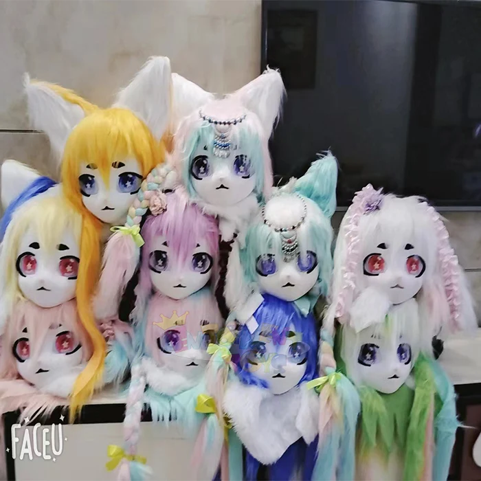 Сексуальный аниме игровой костюм талисмана для ролевых игр головной убор Фанаты Хэллоуин Рождественская вечеринка