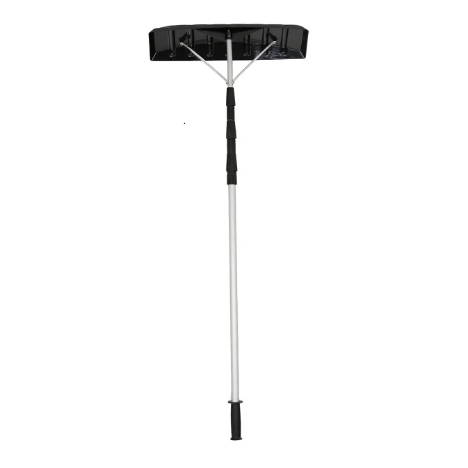 Easy Snow Removal from Roof Tool Snow Roof Rake 21ft Reach Aluminium Handle Superior Roof Shovel with Anti-Slip Handle Grip