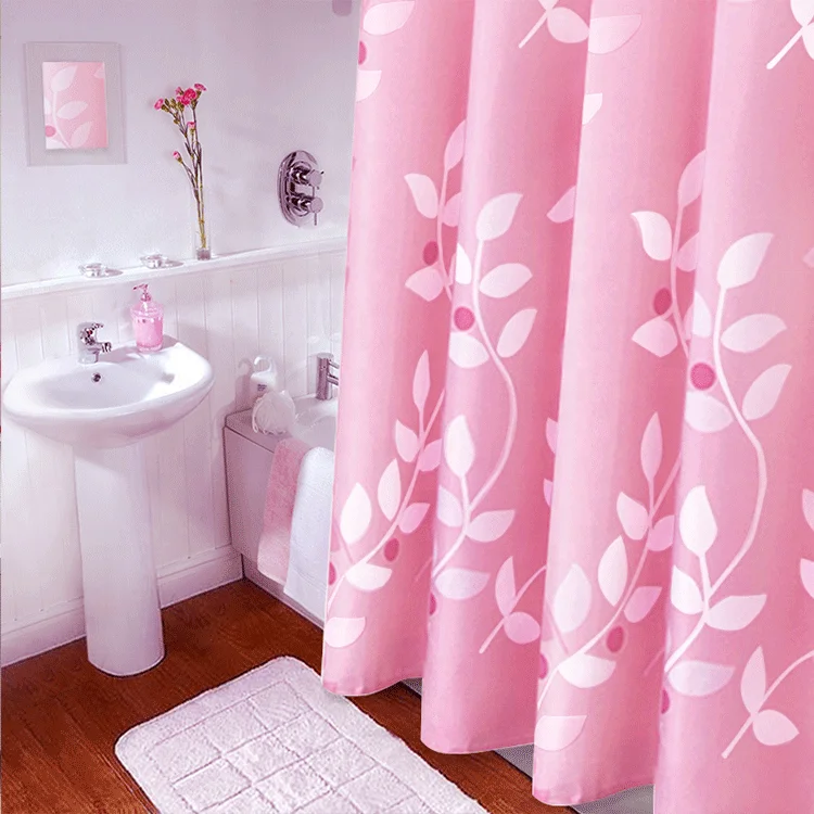 High Quality Polyester Nordic Style Cactus digital Printing shower curtains custom from china