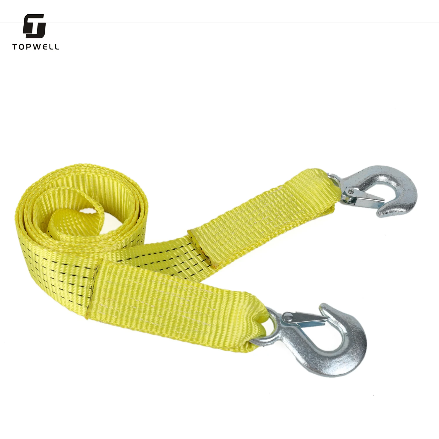 100% Polyester Made Snatch Towing Strap With Eye Hook Towing Winch Straps Rope Safe Hook Universal Tow Strap