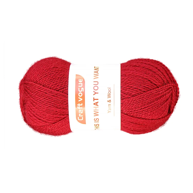 Craft Vogue wholesale 50g 2ply custom wool acrylic blend yarn for hand knitting and sale