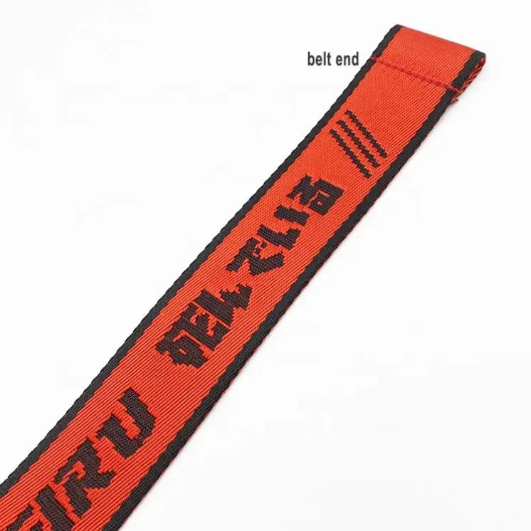 YWHCHI Fashion Industrial Canvas Fabric Belt Custom Jacquard Woven Nylon Web Waist Belts For Women or Men