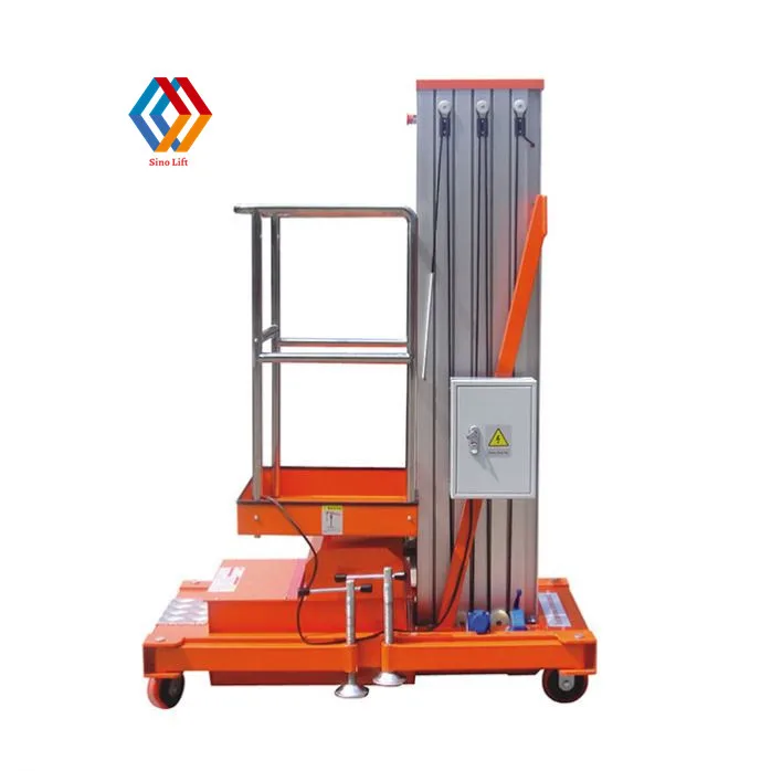 Cheap Elevator Scissor Single Hydraulic Aluminum Alloy Mast Lift Table