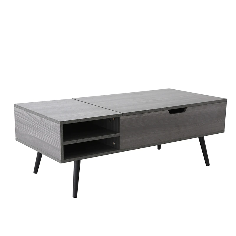 Cheap wholesale wood coffee table for living room leisure gas lifting height adjustable coffee table wood