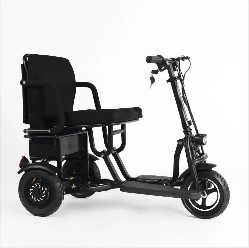 
folding light portable trike handicapped electric disabled 3 4 wheels mobility scooter 