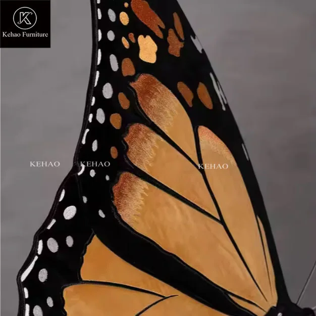 Factory Customization Modern High End Luxury Butterfly Lounge Chair Metal Frame Butterfly Chair