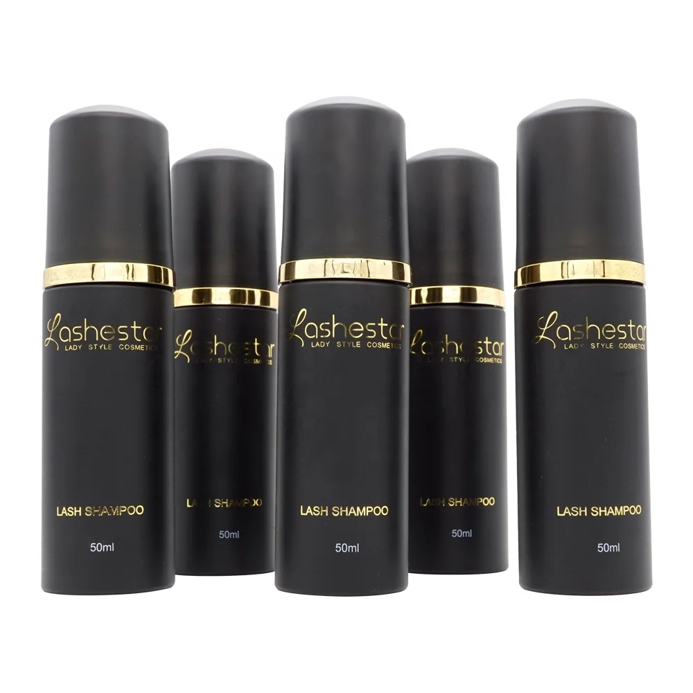 Wholesale Eyelash Extension eyelash foam cleanser Shampoo 50ml private label eyelash foam cleanser