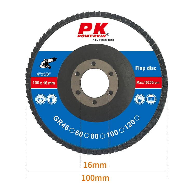 Manufacturer Grinding Disc Customized Metal Abrasive Flap Disc 100*16mm Abrasives Machines Flap Discs