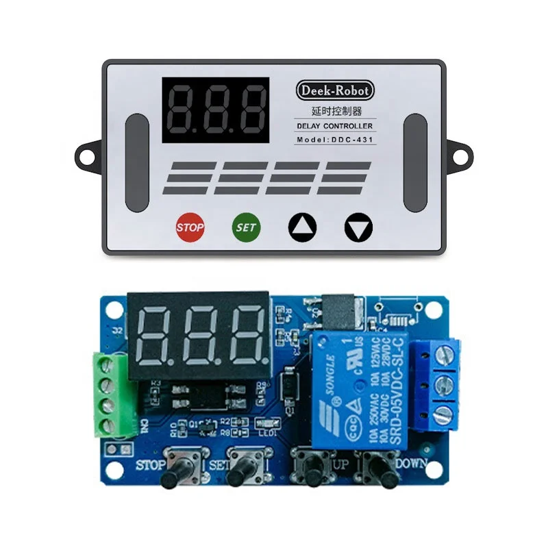 DC 12V DDC-431 таймер задержки реле с цифровым светодиодным дисплеем контроллер MOS