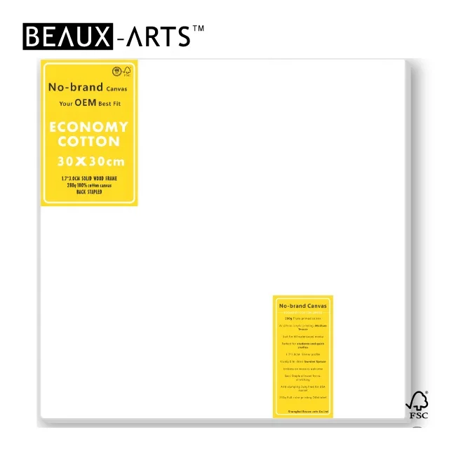 
280g 100% Cotton Blank Stretched Painting Canvas School Supplies for Oil, Acrylic 