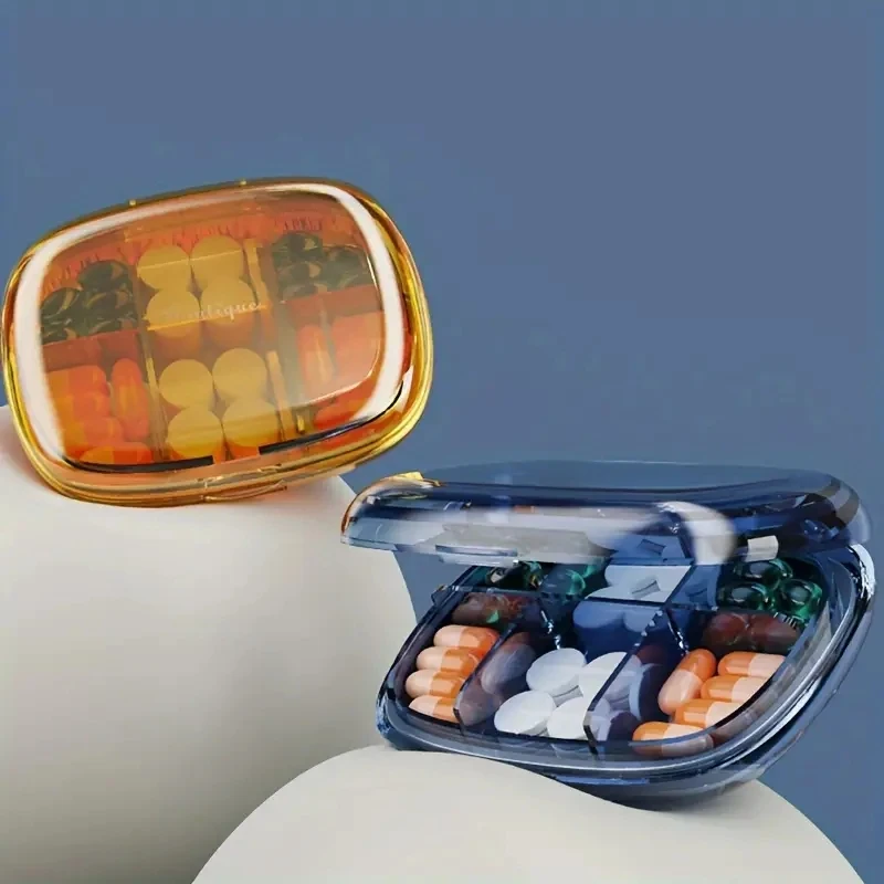 Small  plastic portable pill boxes travel medicine case pocket storage case travel pill box