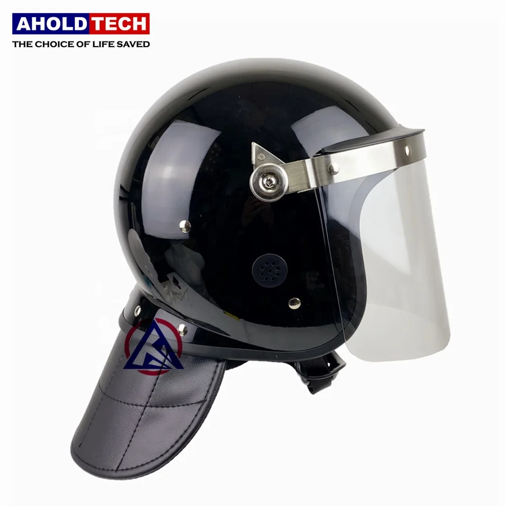 Aholdtech L01-1 Police Anti Riot Helmet With Flat Visor Full Face ABS+PC