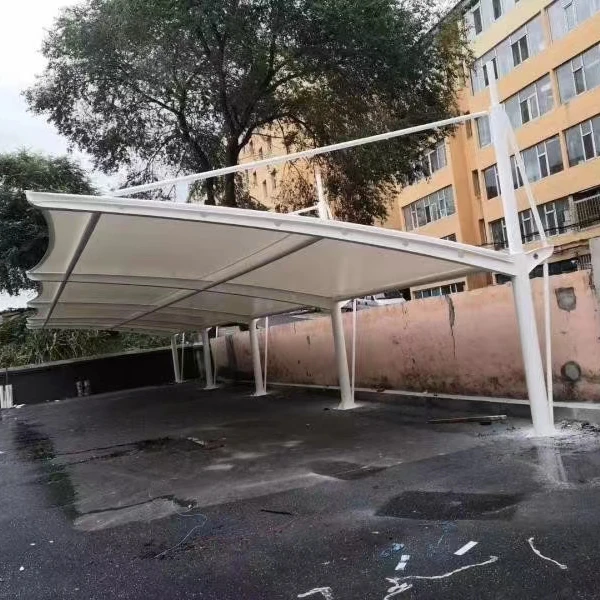 Outdoor Tent For Parking Lot Vehicles Tensile Membrane Structure