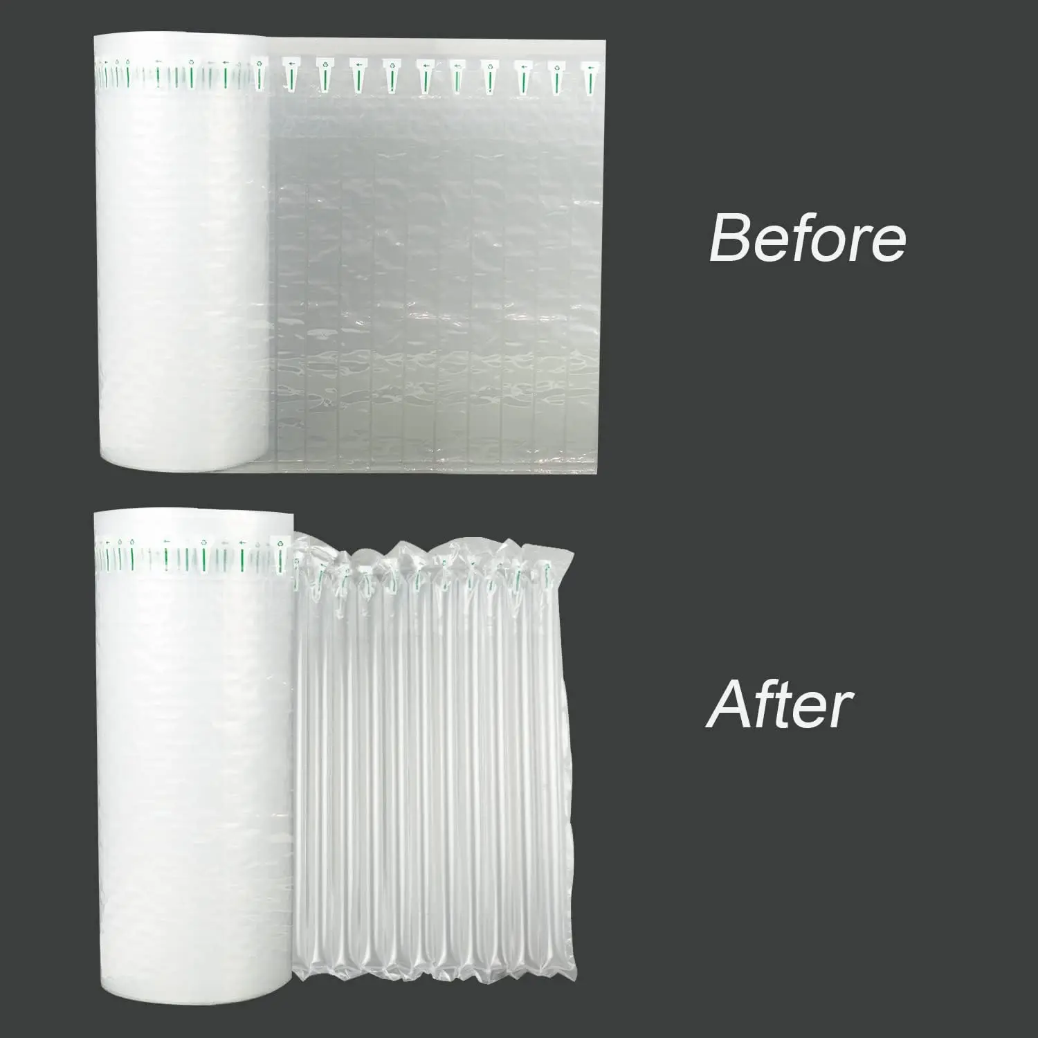 CTCX Factory Inflatable Air Bubble Cushion Film Cushioning Packaging Material Plastic Air Cushion Bubble Packaging Film