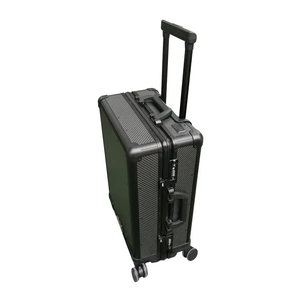 JCSPORTLINE Universal Dry carbon fiber Luggage 20-Inch carbon black Trolley Case lightweight duralble