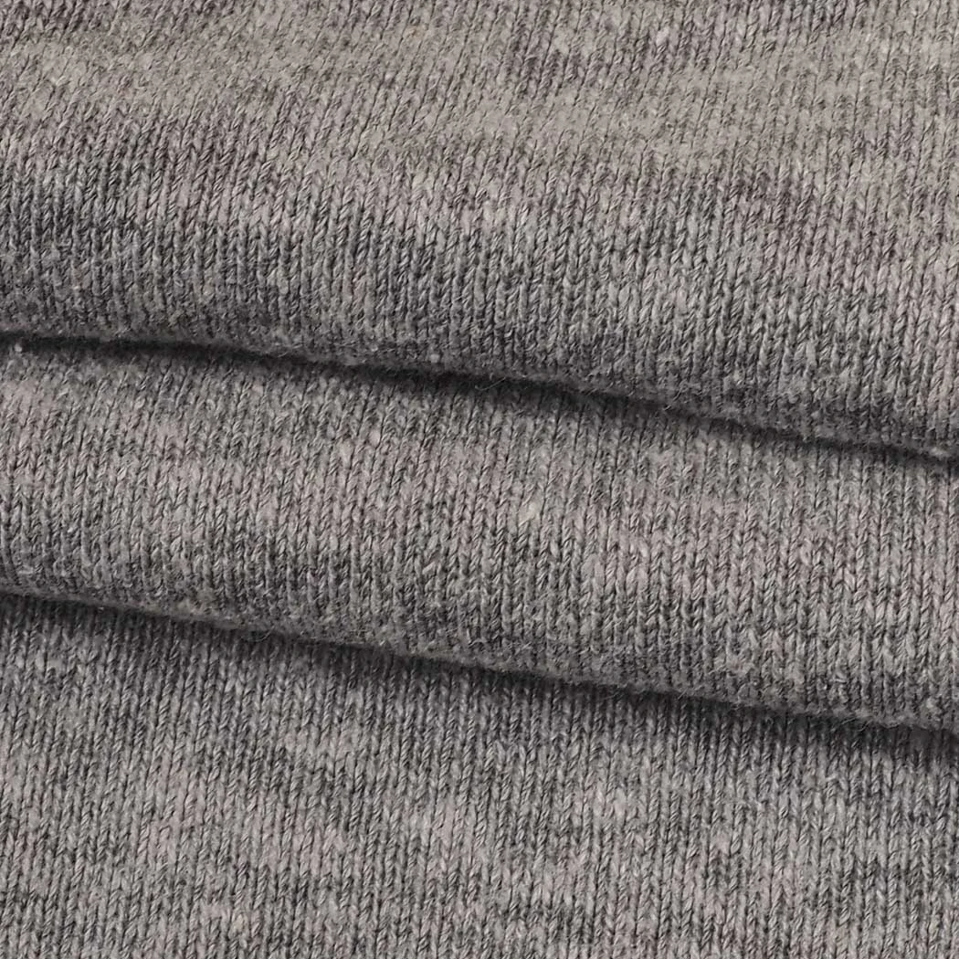 (KF21C815) Hemp Recycled Poly Tencel Fleece Fabric Hemp Clothing Manufacturers