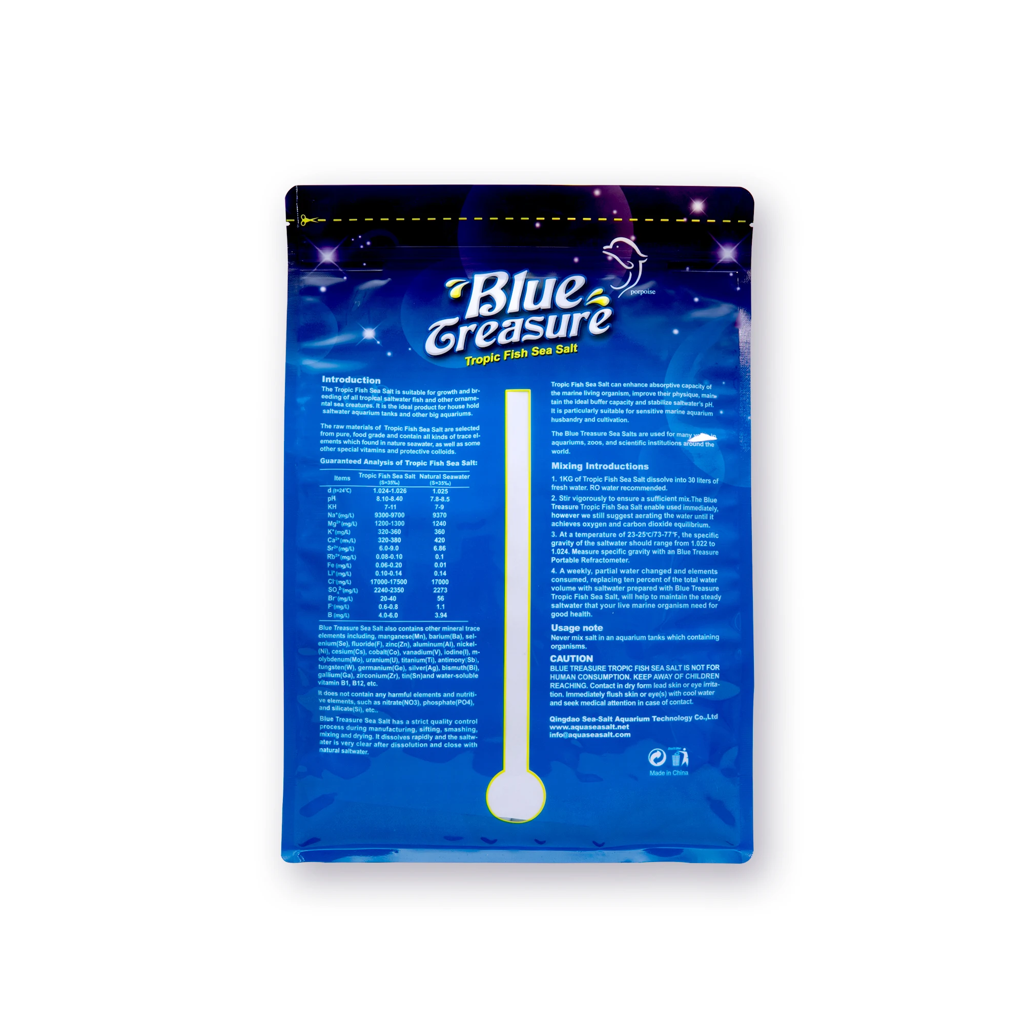 Best supplier aquarium sea salt for tropical living fish with quality warranty