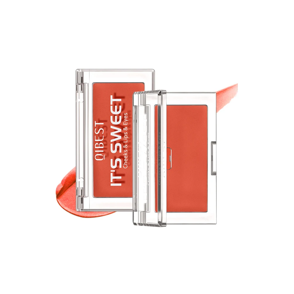 6 Colors Matte Lipstick Eyeshadow Blush Cream 3 In 1 Face Makeup Wholesale Private Plabe Vegan Cheek Blusher