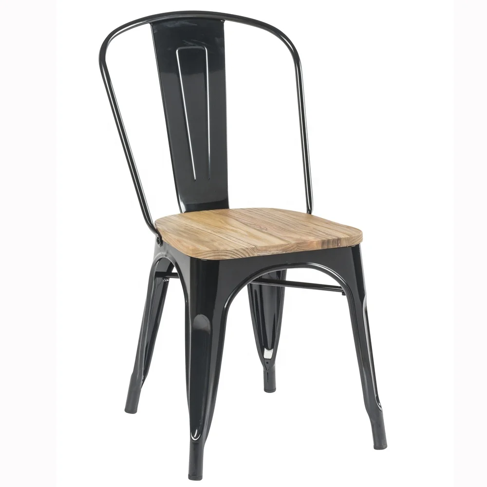 Comfortable seat bedroom metal chair for dining dinner chair