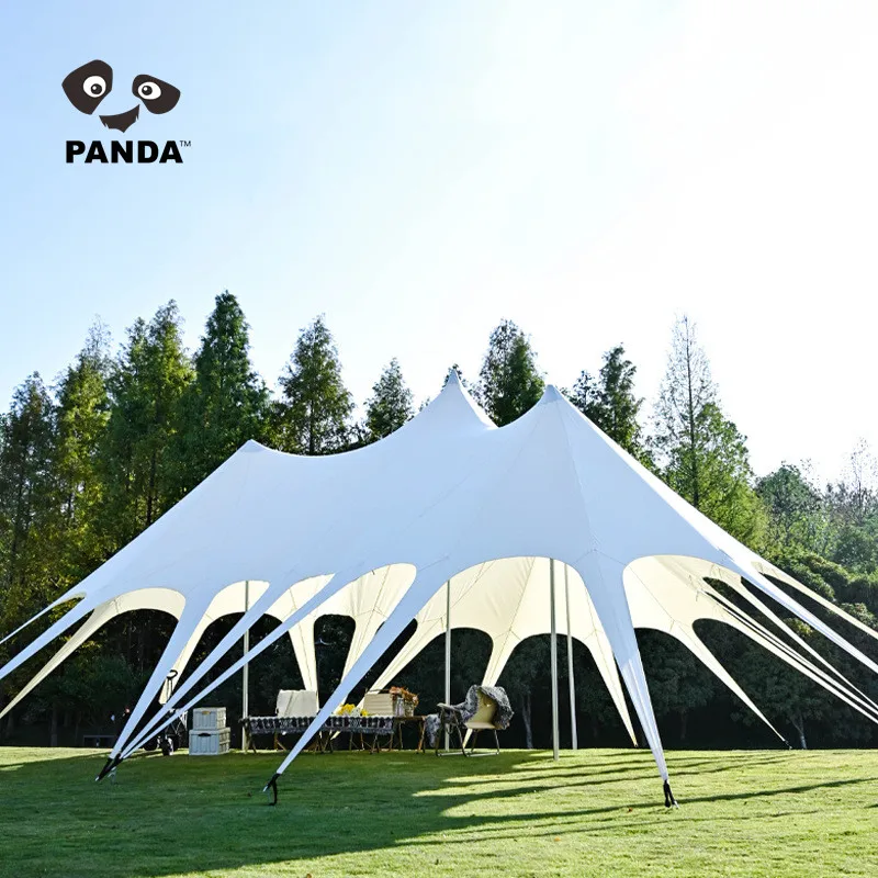 Triplets lotus canopy outdoor camping campsite picnic large multi-functional stretch trade show rain sun protection gazebo tent