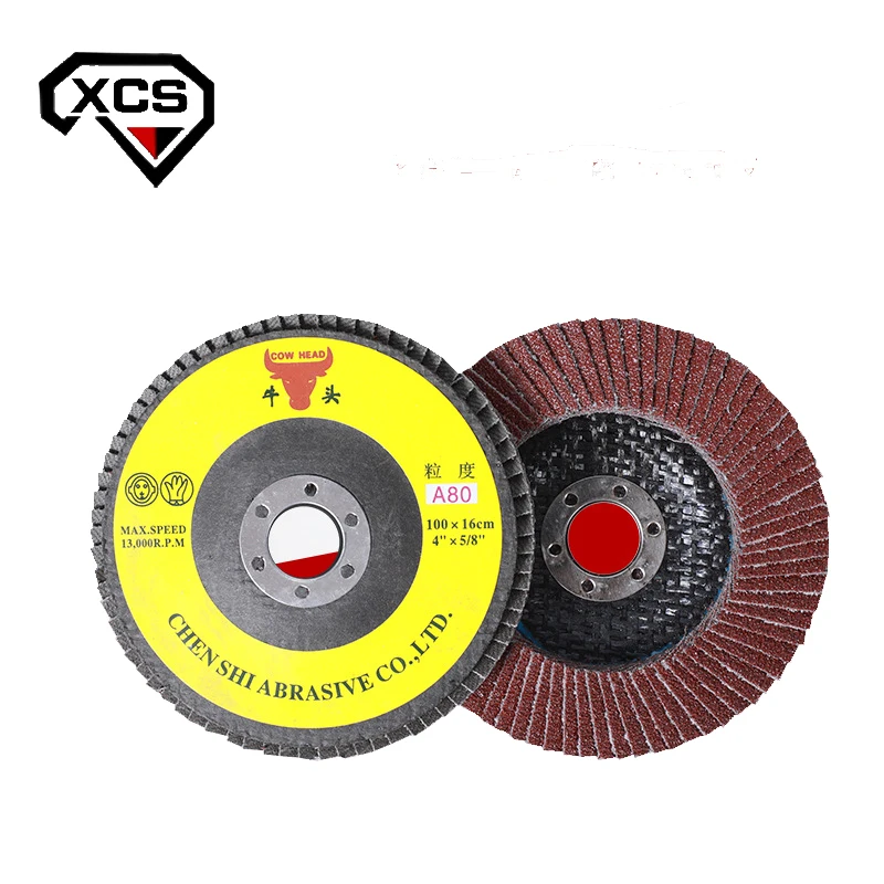Manufacturer 72 Flat Leaf Wheel Stainless Steel Grinding Plate Polishing Buffing Abrasive Cloth Wheel