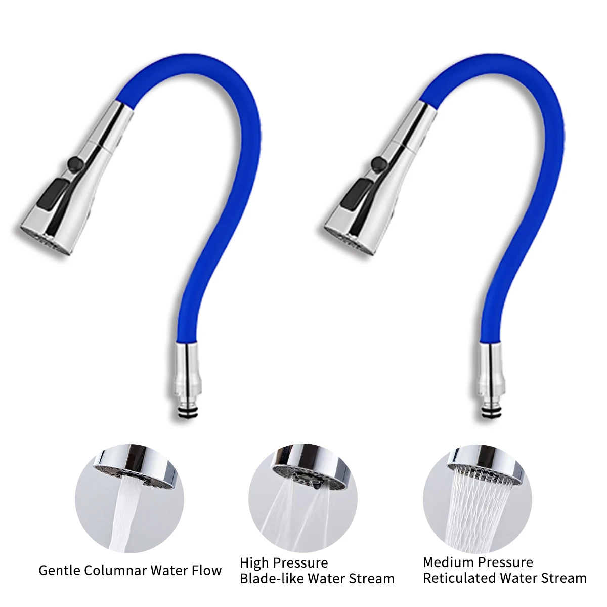 Chrome Silicon Spout 360 Degree Rotation Kitchen Faucet Pull Out Copper Kitchen Sink Taps Swivel Kitchen Mixer Faucet