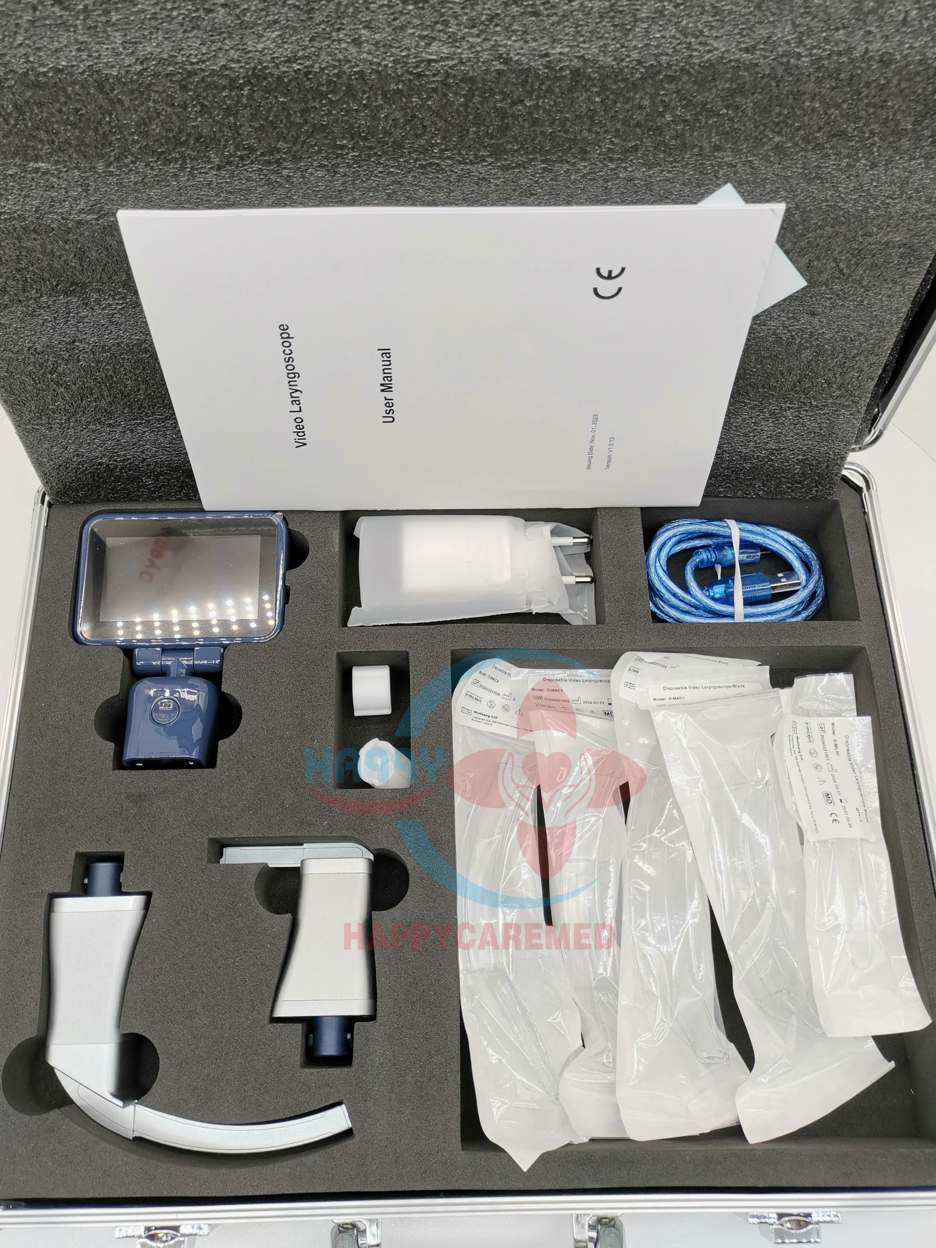 HC-G032A Anaesthesia Portable Video Laryngoscope With Disposable Blades Good Price