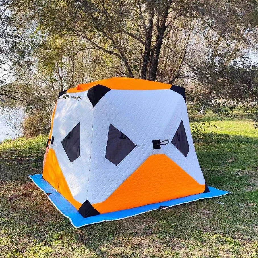 Low MOQ Ice fishing tent winter fishing house  sauna tent outdoor camping fishing hut mobile sauna for outdoor portable sauna
