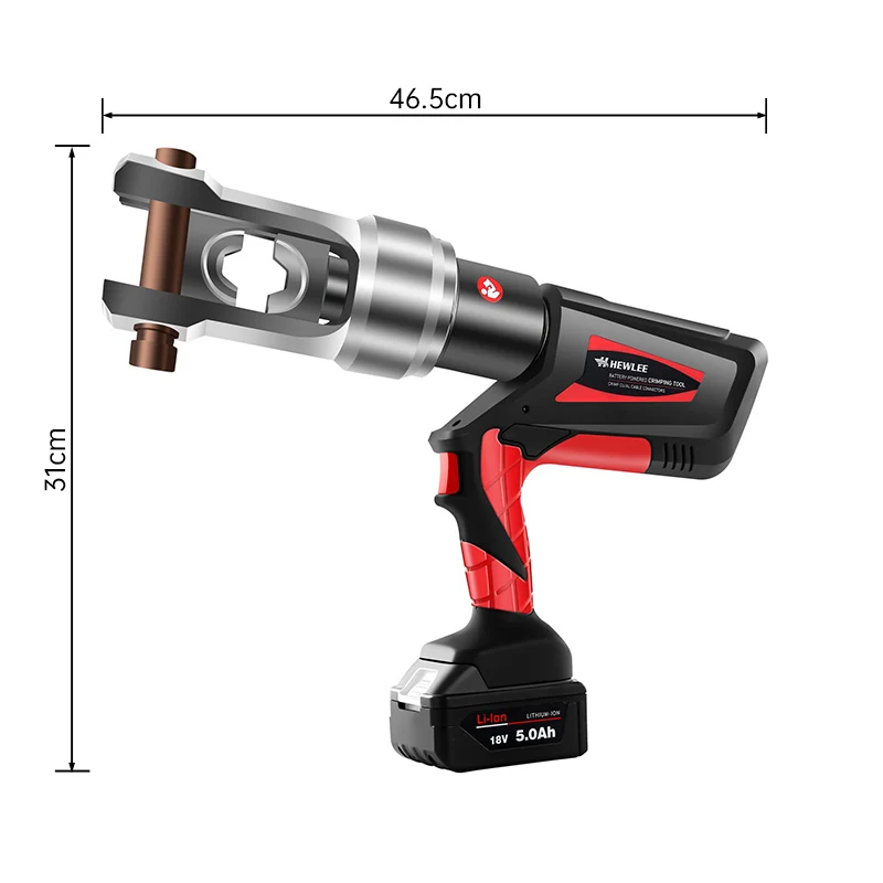 HEWLEE HL-6300B Battery Driven Hydraulic Crimping Tool Copper and Aluminum Wire Terminal Crimping Pliers
