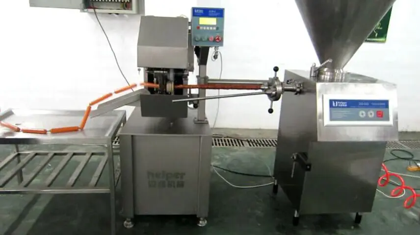 Industrial Pneumatic Sausage Filling Machine Automatic Sausage Filler Stuffer And Twisting machine