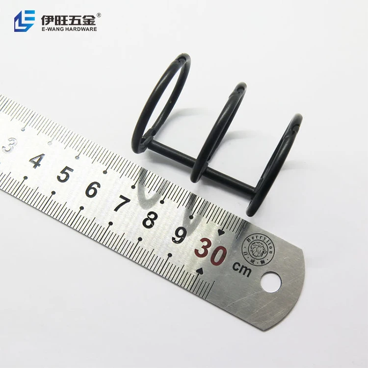 YIWANG Metal Black 30mm Calendar Loose Leaf Book Binder Ring Clips