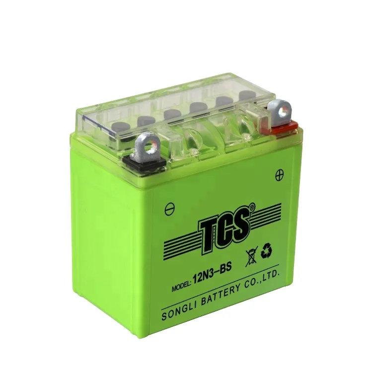 best quality Maintenance free lead acid motorcycle  start battery for italika parts and accessories YB3L-BS