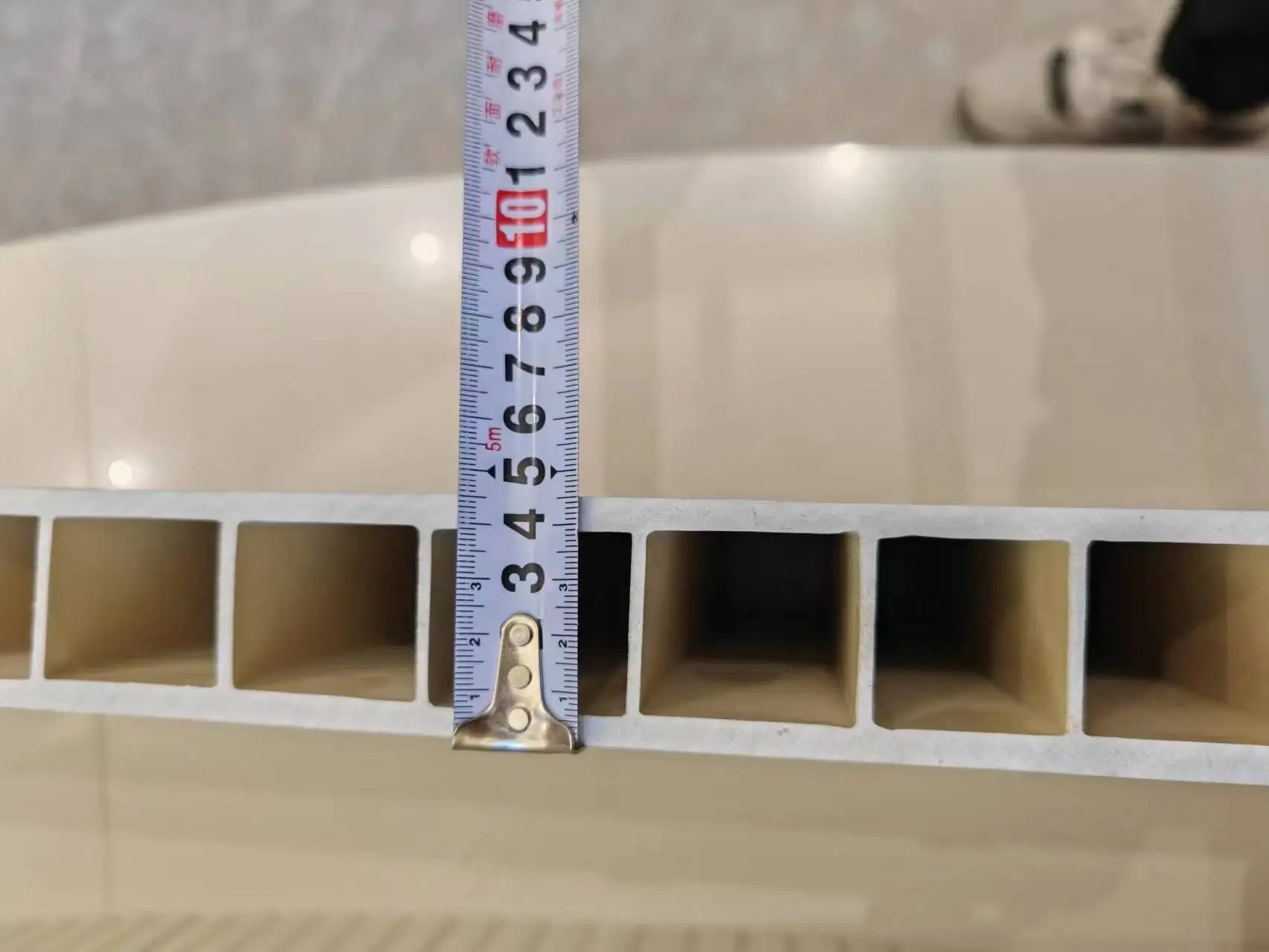 Middle East Hot Sale Waterproof Unfinished 45mm Thickness WPC Door Material WPC Door Panel