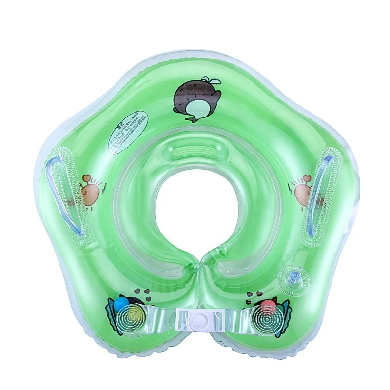 Baby Inflatable Ring Baby Neck Inflatable Wheels for Newborns Bathing Circle Safety Neck Float