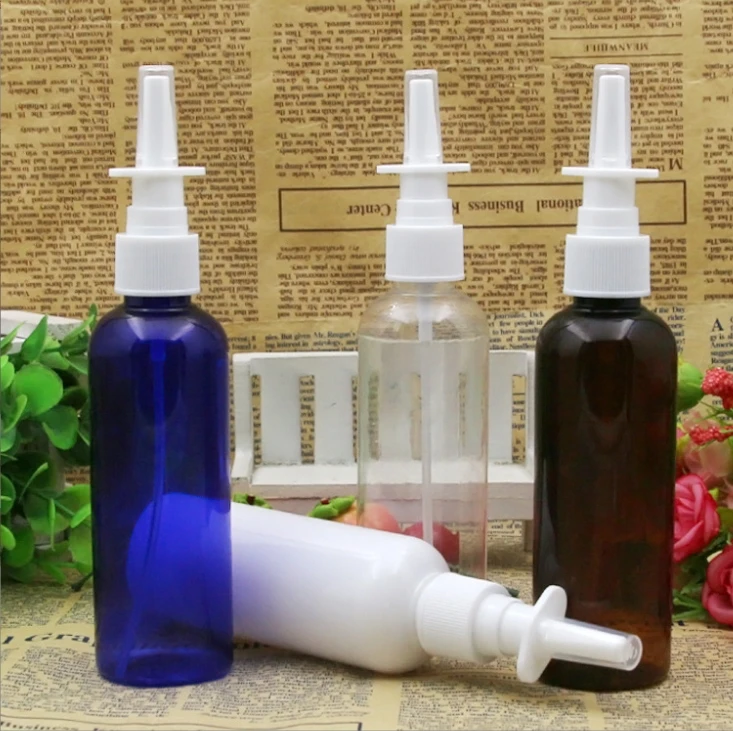 100ml round shoulder PET plastic bottle package direct spray elephant trunk spray spray bottle shampoo flask