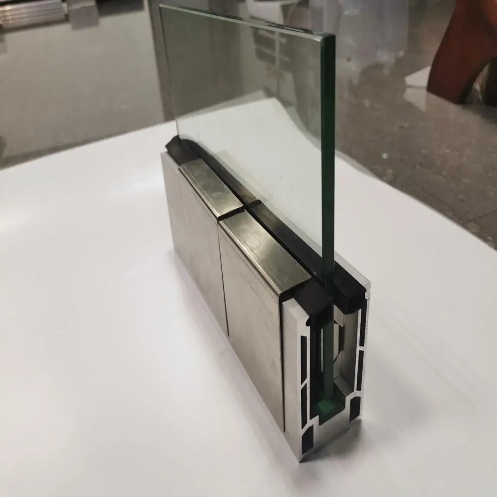 Tempered Balustrade Based Easy Install U Aluminium Channel Base Shoe For Hotel Aluminum Glass Railing Parts
