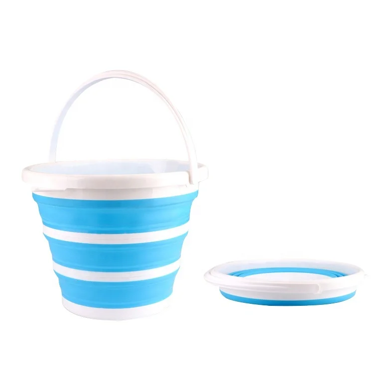 
Folding portable plastic bucket silicone large bucket portable travel car cleaning telescopic bucket 
