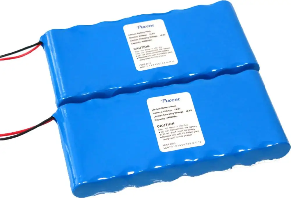 High quality rechargeable batteries 14.8V 4400mAh 5200mAh 6600mAh 9000mAh 13000mAh18650 battery pack