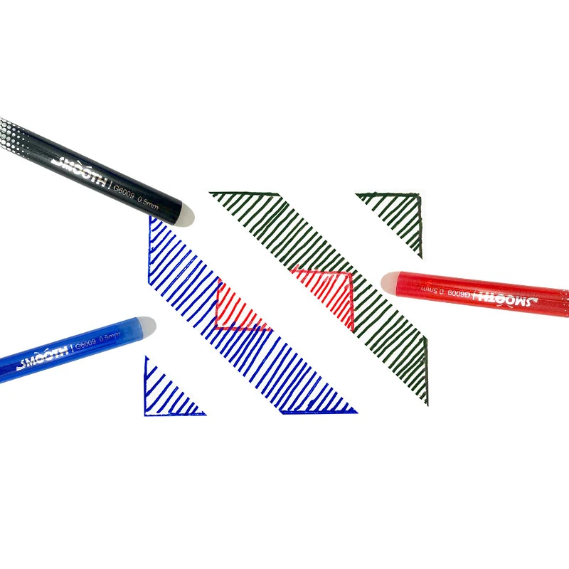 Maxwri Good Quality Ink Refillable Gel Pen Plastic High Temperature Disappear Erasable Gel Ink Pen With Eraser For Office School
