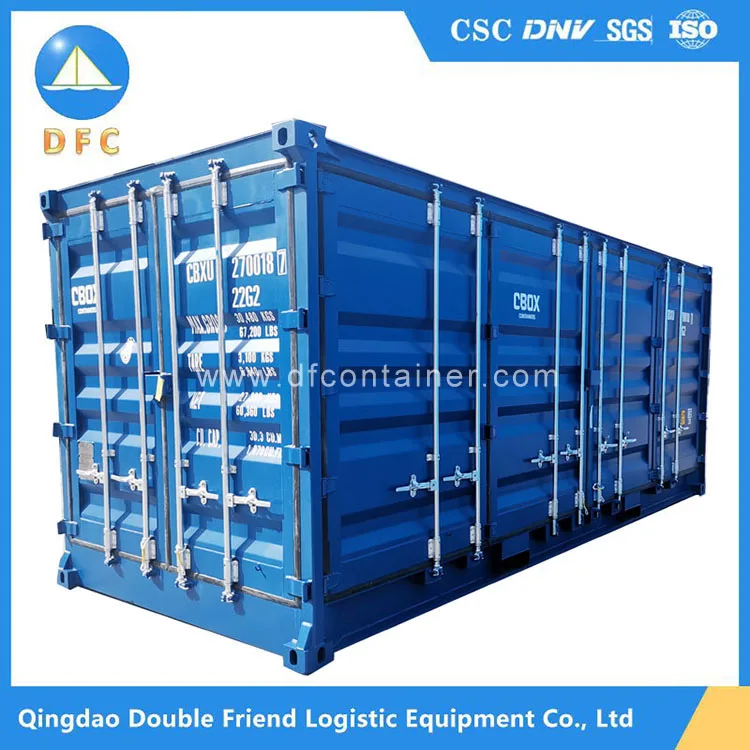 Оптовая продажа, контейнер для хранения с боковым открытием, автоматическая гидравлическая дверь, 20 футов, 40 футов, летающие боковые открытые контейнеры