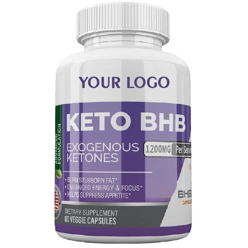 Private Label Pure BHB Exogenous Ketones Advanced Rapid Keto Diet Keto Pills Weight Loss Capsules for  Body Shape