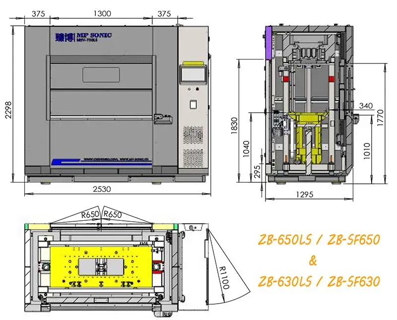 ZB-650LS factory price high quality Vibration friction welding machine for Automobile Plastic Parts