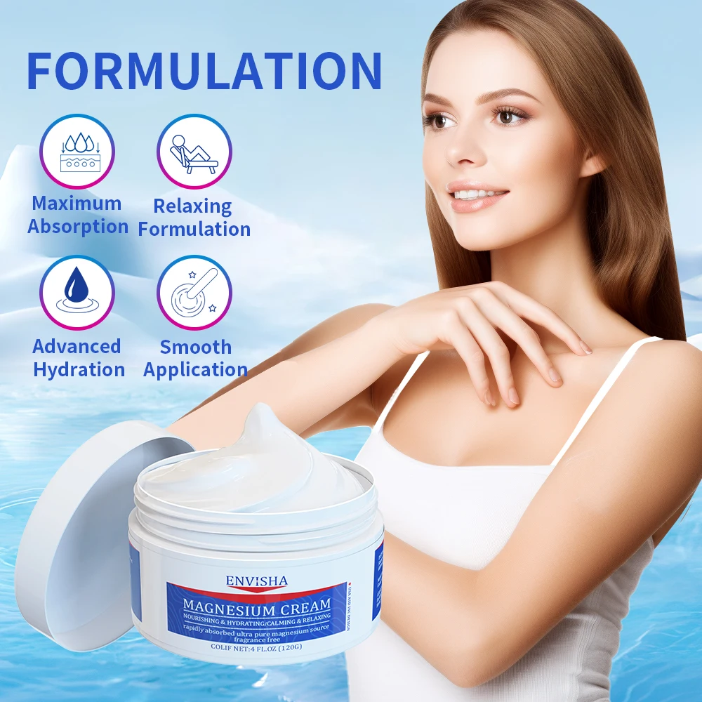 ENVISHA Wholesale Professional Skin Body Face Care Smoothing Moisturizing Magnesium Cream
