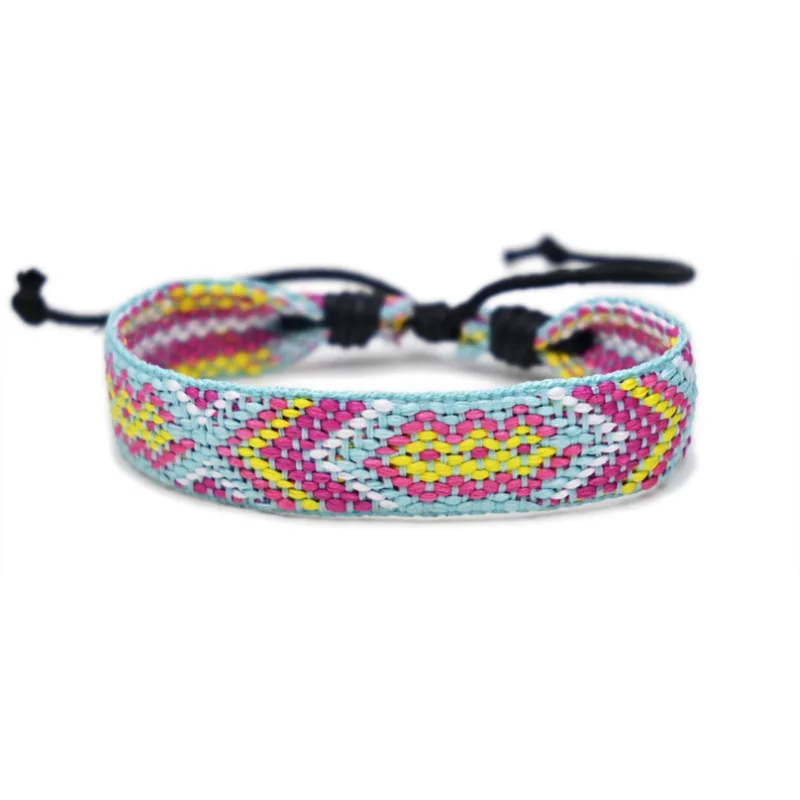 Ethnic Style Braided Bracelet Colorful Tassel Lucky Friendship Hand Rope Woven Bracelet Red White Rope Bracelet