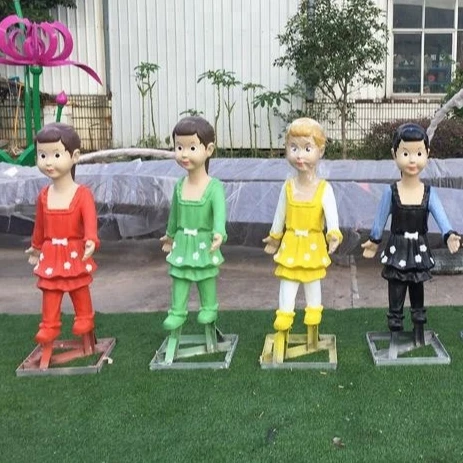 Hot popular custom cartoon figure decorative life size anime statue music performer character metal craft sculpture